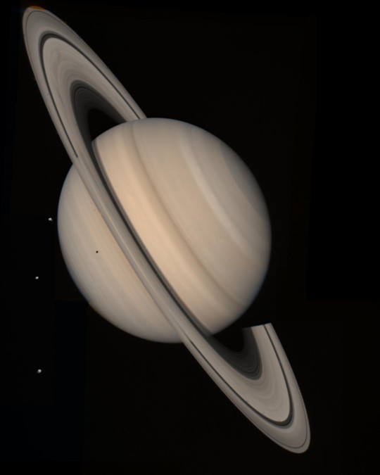 Saturn, captured by Voyager 2 in 1981