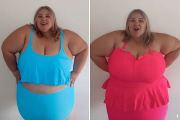 I'm plus-size & did an Amazon swim haul - the neon pink two-piece is everything