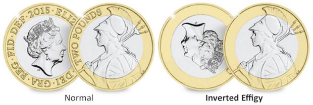 There are a small number of 2015 Britannia £2 coins that were minted with errors