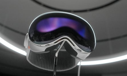 The Apple Vision Pro augmented reality headset.