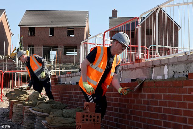 Slowdown: S&P Global said its index of activity in the UK construction sector – where scores below 50 show contraction –came in at 45.6 in October