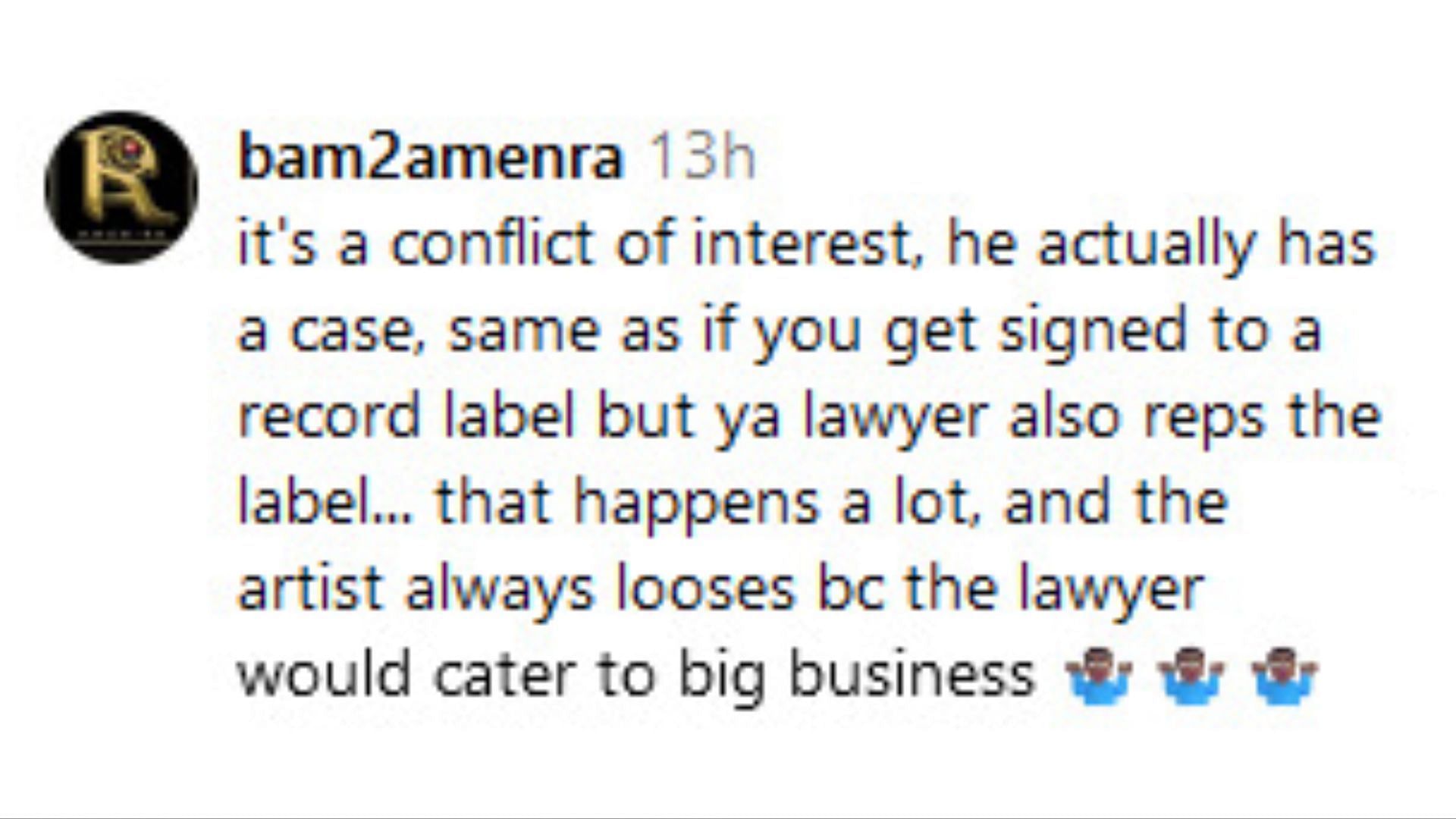 Netizens reacted as Howard sued CAA (Image via Instagram/@bam2amenra)