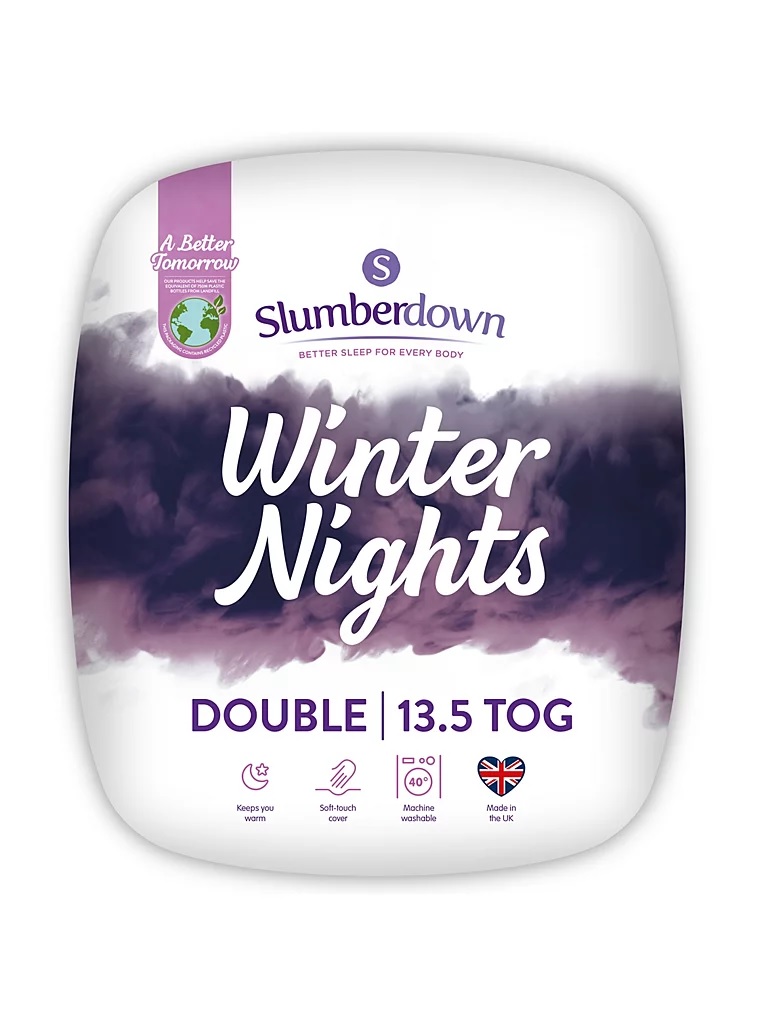Sleep well with this Slumberdown Winter Nights double duvet, down from £26 to £13 at Asda