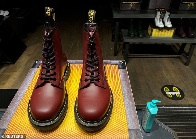 Turbulence: This month, Dr Martens said its sales fell by more than a fifth in the final quarter of 2023