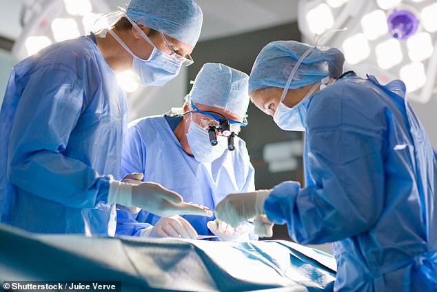 Around 25,000 NHS patients a year undergo surgery to fix heart defects such as a faulty mitral valve, one of the most common operations (Stock image)