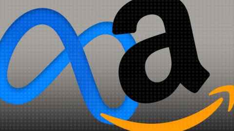 Amazon and Meta logos