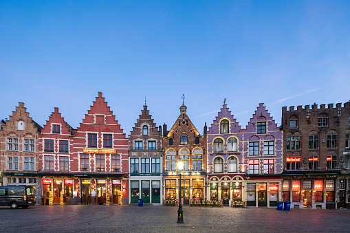 Market Square in Bruges, Belgium
