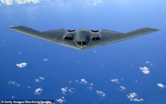 JetZero's Pathfinder was modeled after the US military's B-2 Spirit bomber (pictured)