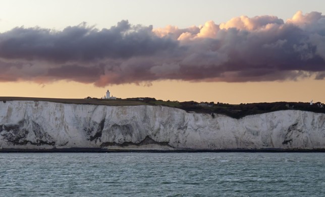 White Cliffs of Dover in Kent England